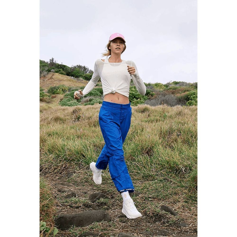 Free People Mesmerize Me Solid Pants True Blue NWOT Medium - Picture 11 of 12